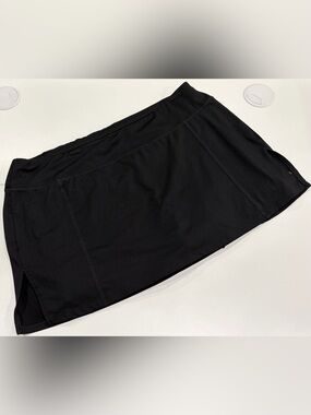 Lucy Women's Large Black Tennis Golf Skort Skorts EUC Activewear Pickleball